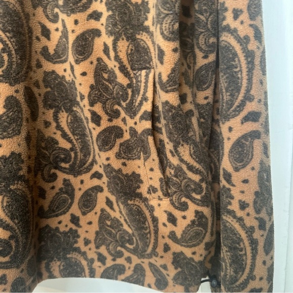 Men's 1/4 Zip Polar Fleece Sweatshirt - Original Use Brown large - Picture 5 of 13